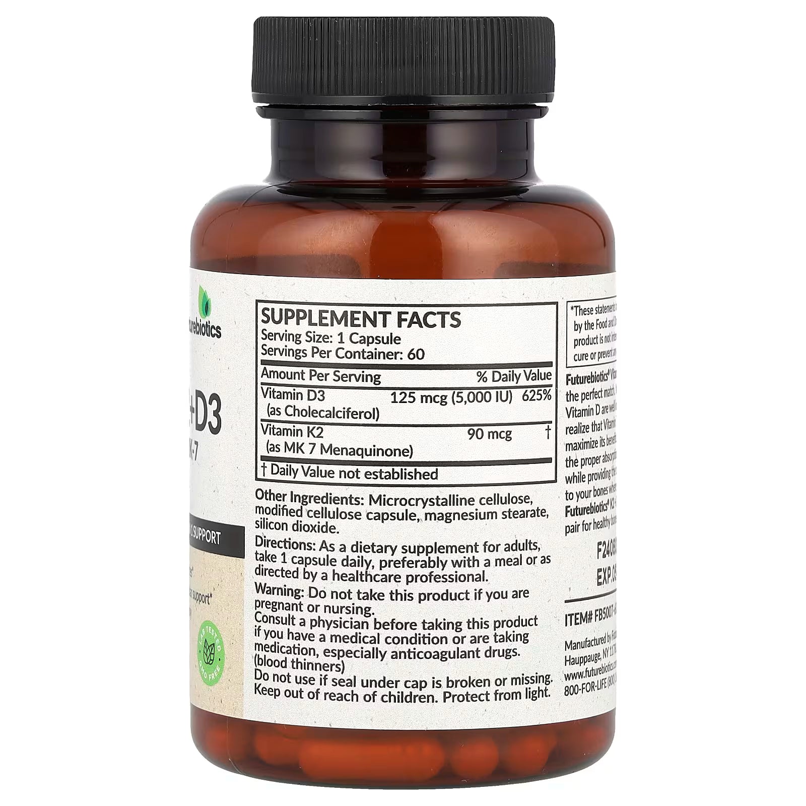 Vitamin D3 K2 5000ui 60caps