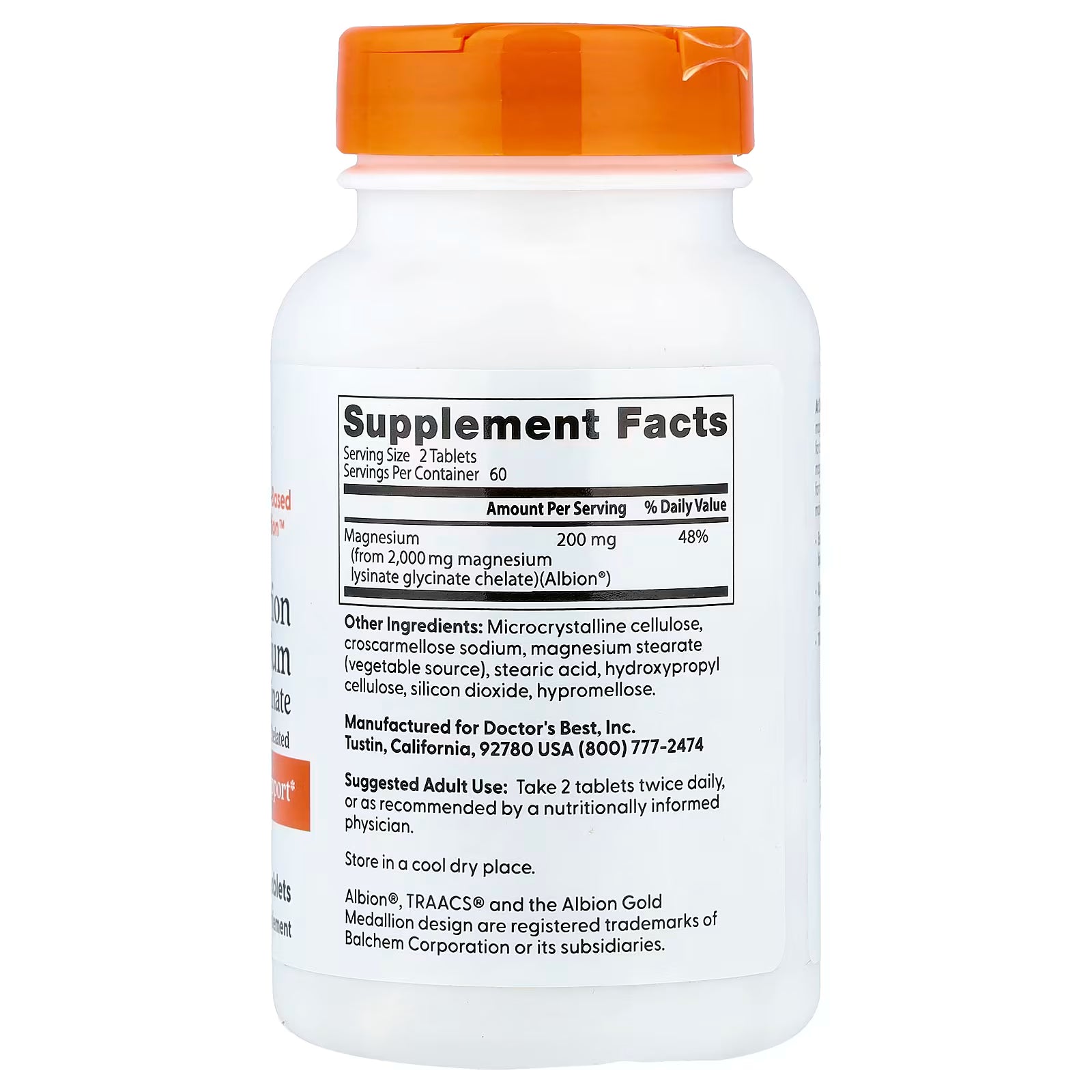 Magnesium Glycinate dr best 120tabs