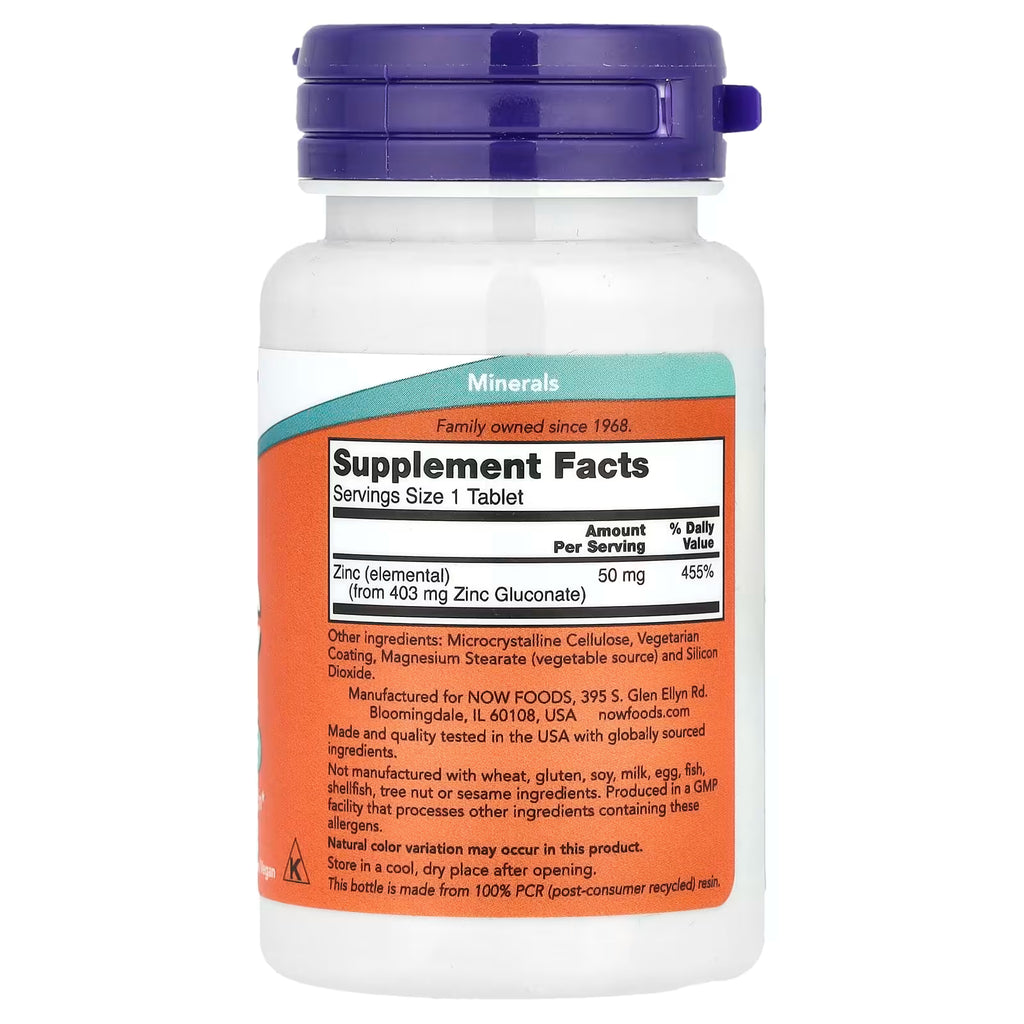 Zinc 50mg 100tabs