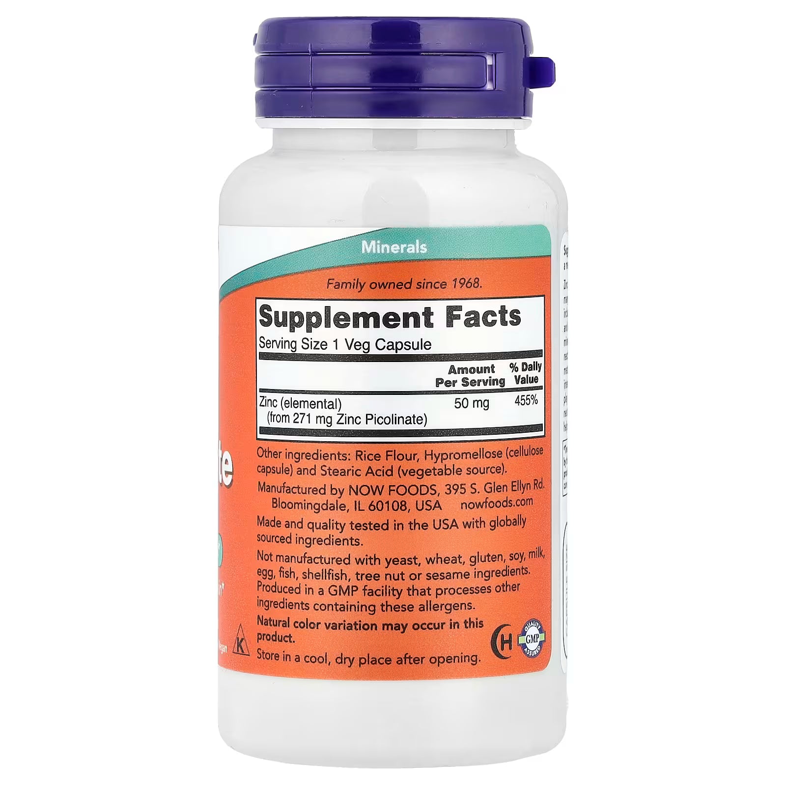 Now Zinc Picolinate 120caps